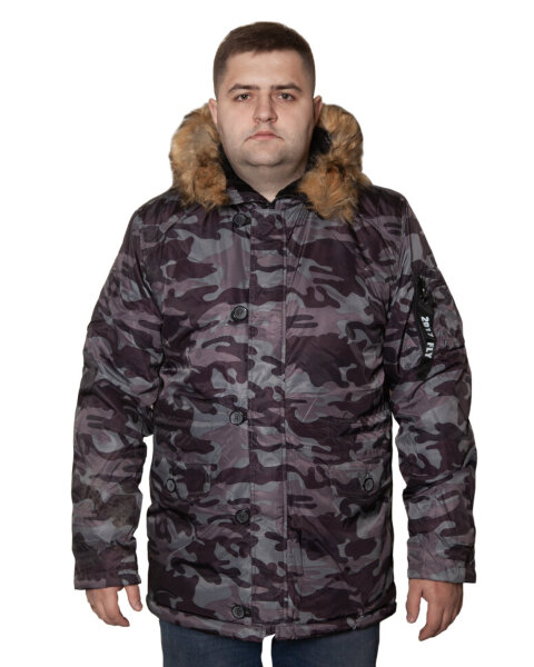 Куртка мужская демисезонная Арт.КМ-804 серая р.46-52